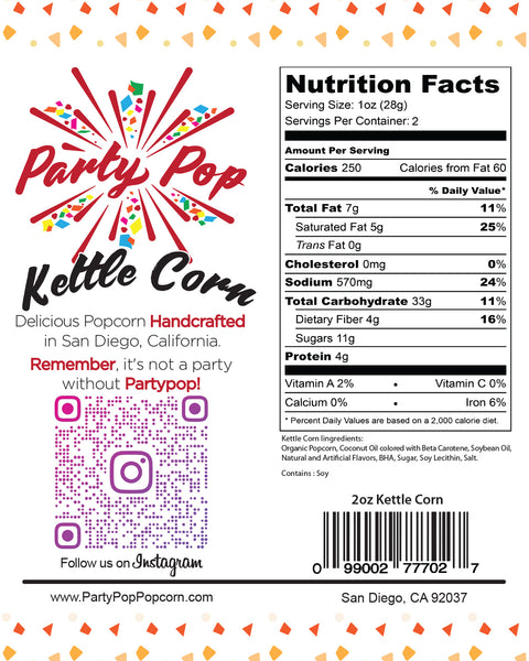 Kettle Corn (Bulk/Event/Wholesale orders only)